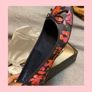 Ann Taylor Multicolor Floral Flats